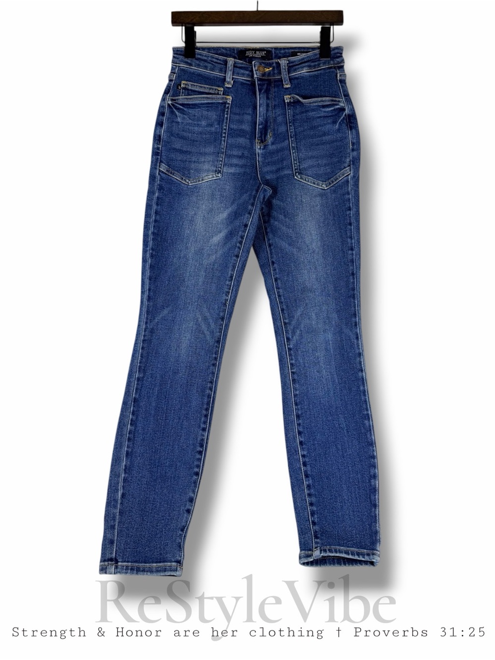 JUDY BLUE Women’s Size 5/27 Denim Jeans Relaxed Fit High Rise Style Stretch